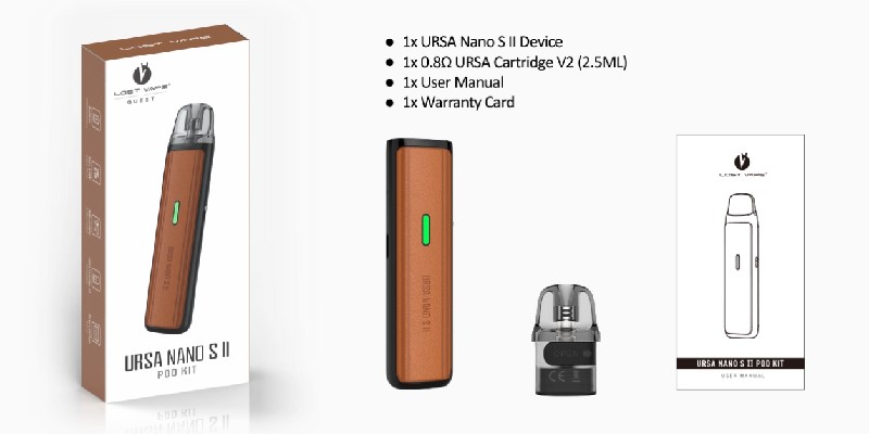 Le contenu de la boîte du pod Ursa Nano 2